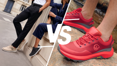 Comparison between Giesswein everyday trainers and outdoor hiking boots