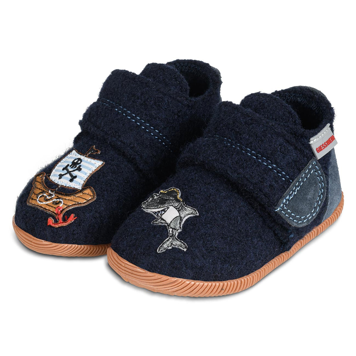 Chaussons Antidérapants Affenzahn Movy Pour Enfants - Coton, Scratch, Semelle Fine - Tailles 21 à 32 (jardin D'enfants, Maison)